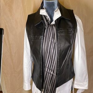 Wilsons Leather Black Leather Vest